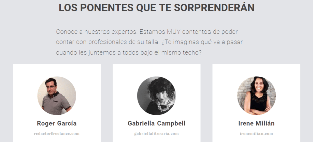 Ponentes primer Encuentro de Redactores Digitales